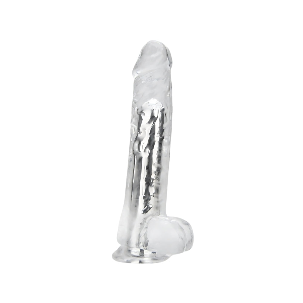 Loving Joy 7 Inch Vibrating Dildo (Transparent) – Remote-Controlled Dildo 7.5 Inch Length 1.4 Inch Diameter > Vibrators > Realistic Vibrators