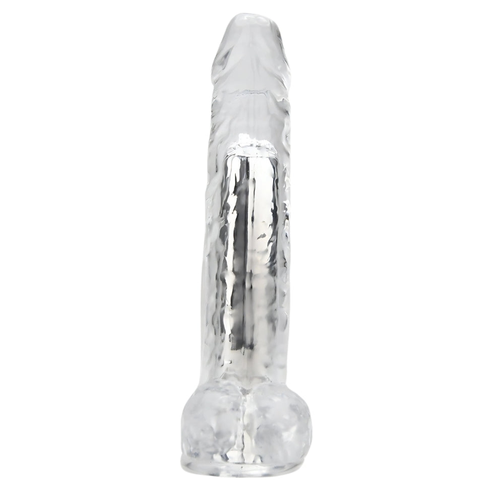 Loving Joy 9.5 Inch Remote Controlled Transparent Realistic Dildo With Suction Cup Base – Vibrating Dildo > Vibrators > Realistic Vibrators