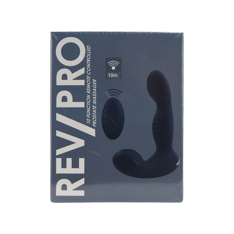 Rev-Pro 10 Function Remote Controlled Prostate Massager – USB Rechargeable Ergonomic Prostate Massager 5.5 Inches Prostate Massagers