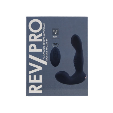 Rev-Pro 10 Function Remote Controlled Prostate Massager – USB Rechargeable Ergonomic Prostate Massager 5.5 Inches Prostate Massagers