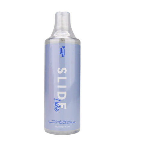 Loving Joy Slide Water-Based Lubricant (500ml) – Aloe Infused Vegan Friendly Intimate Lubricant Water Based Lube