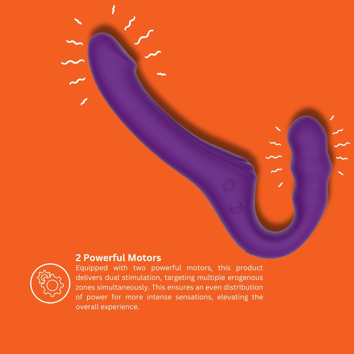 Mina Echo (Waterproof) Remote-Controlled Strapless Strap-On Vibrator 9.5 Inches Length 1.27 Inches Diameter > Realistic Dildos and Vibes > Strapless Strap Ons