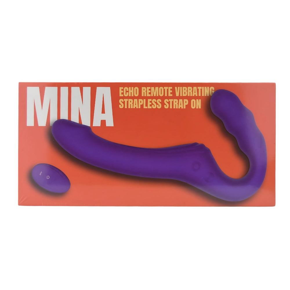 Mina Echo (Waterproof) Remote-Controlled Strapless Strap-On Vibrator 9.5 Inches Length 1.27 Inches Diameter > Realistic Dildos and Vibes > Strapless Strap Ons