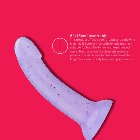 Mina Starlight Silicone Dildo 7 Inches Length 4.5 Inches Diameter – Silicone Dildo Dongs Neutral