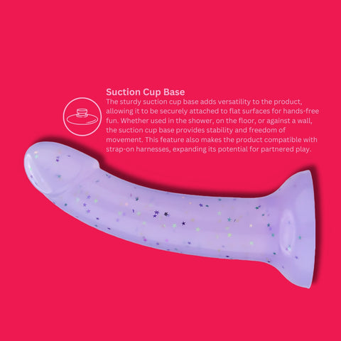 Mina Starlight Silicone Dildo 7 Inches Length 4.5 Inches Diameter – Silicone Dildo Dongs Neutral