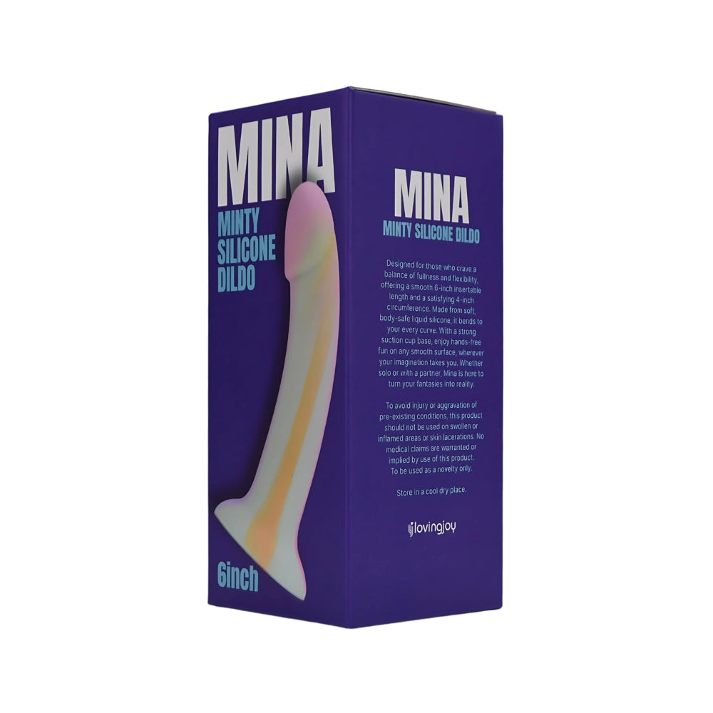 Mina Minty (Glow in the Dark) Silicone Dildo 7 Inches Length 4.5 Inches Diameter Dongs Neutral