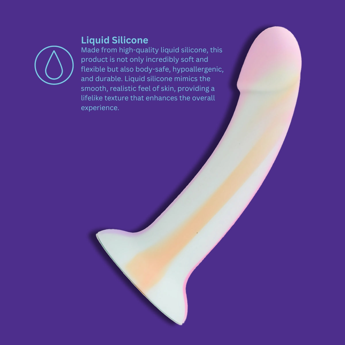Mina Minty (Glow in the Dark) Silicone Dildo 7 Inches Length 4.5 Inches Diameter Dongs Neutral