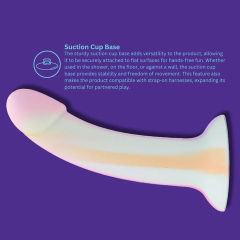 Mina Minty (Glow in the Dark) Silicone Dildo 7 Inches Length 4.5 Inches Diameter Dongs Neutral