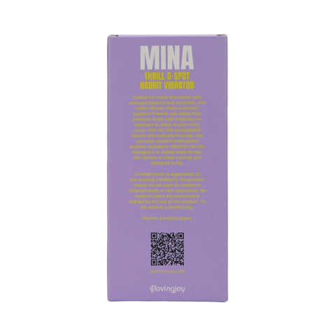 Mina Thrill (Silicone) – Waterproof USB Rechargeable Beginner-Friendly G-Spot Rabbit Vibrator 4 Inch Insertable Length VIBRATORS-RABBIT