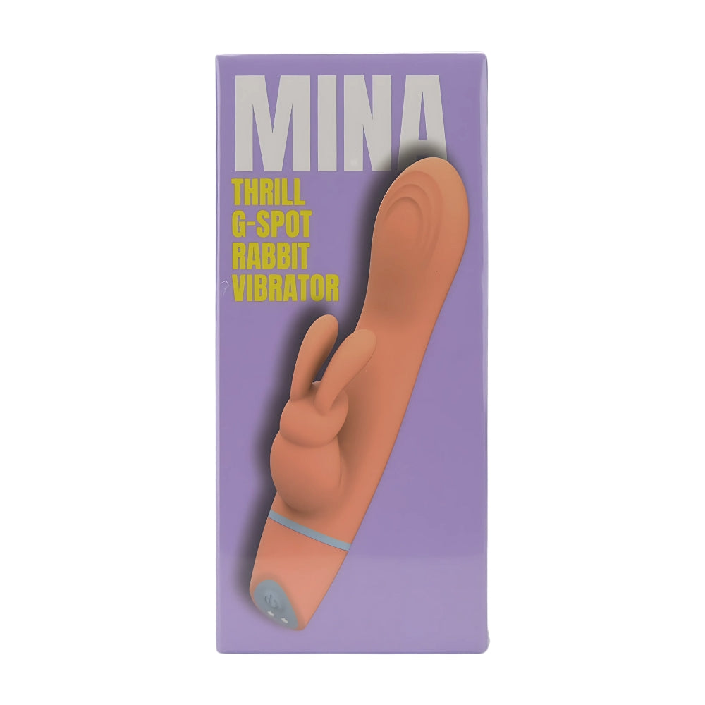 Mina Thrill (Silicone) – Waterproof USB Rechargeable Beginner-Friendly G-Spot Rabbit Vibrator 4 Inch Insertable Length VIBRATORS-RABBIT