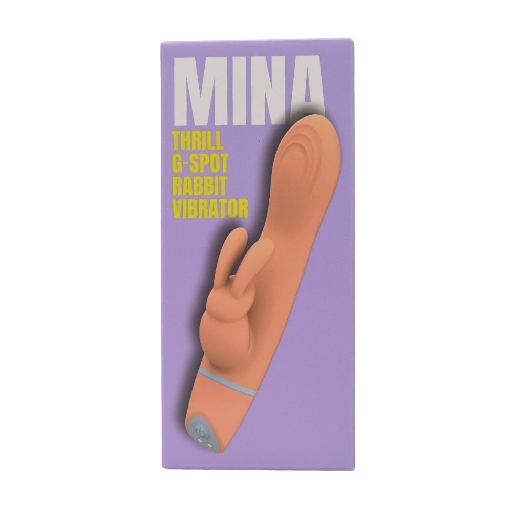 Mina Thrill (Silicone) – Waterproof USB Rechargeable Beginner-Friendly G-Spot Rabbit Vibrator 4 Inch Insertable Length VIBRATORS-RABBIT