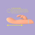 Mina Thrill (Silicone) – Waterproof USB Rechargeable Beginner-Friendly G-Spot Rabbit Vibrator 4 Inch Insertable Length > Vibrators > Ladies > Rabbit