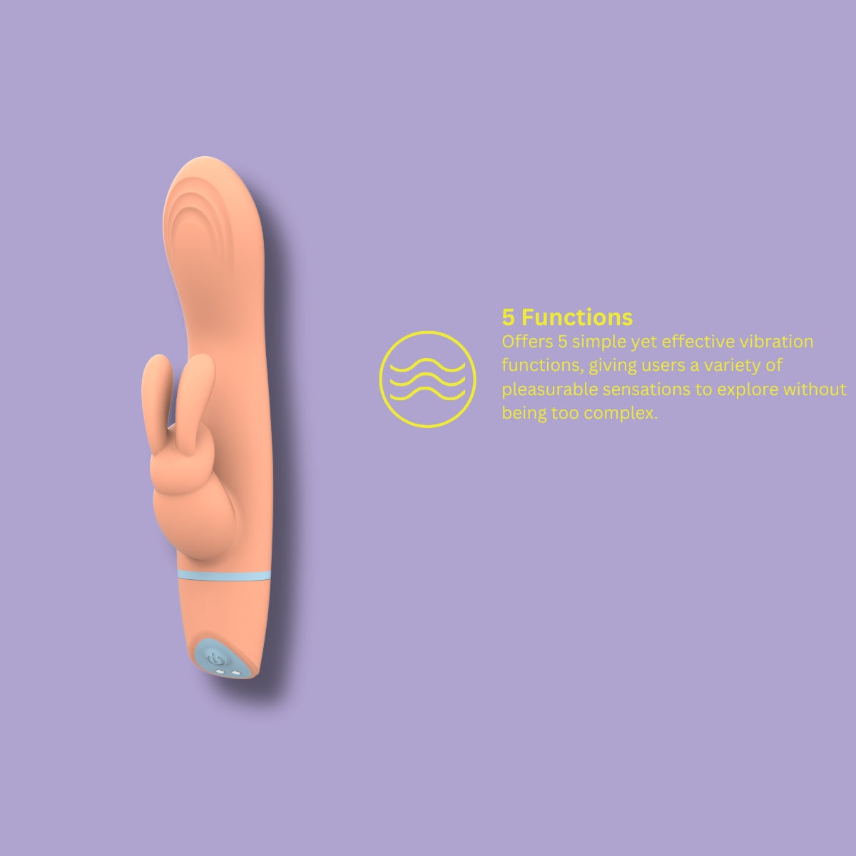 Mina Thrill (Silicone) – Waterproof USB Rechargeable Beginner-Friendly G-Spot Rabbit Vibrator 4 Inch Insertable Length VIBRATORS-RABBIT