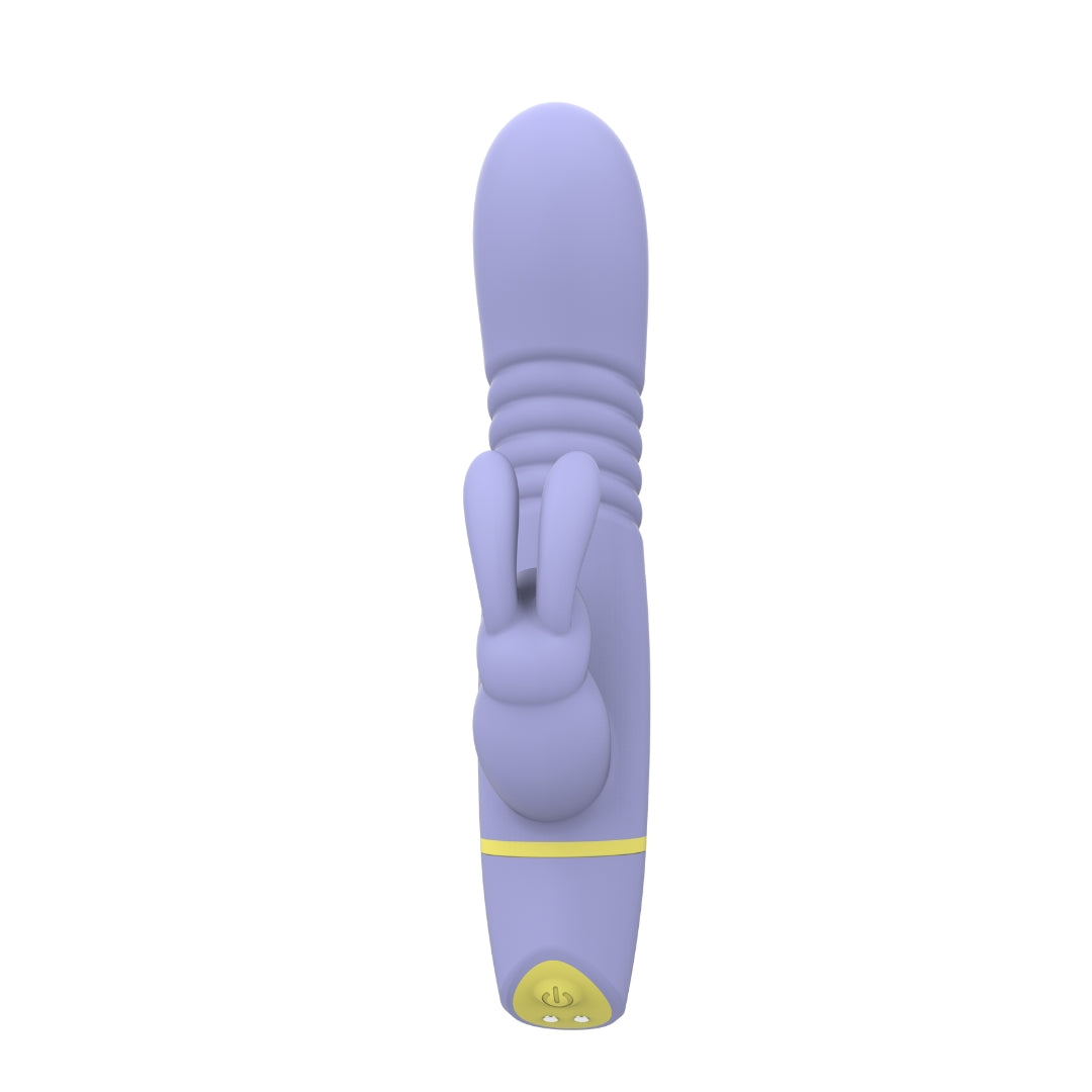 Mina Tide (Waterproof) USB Rechargeable Silicone Rabbit Vibrator – Thrusting Vibrator 4.5 Inches Insertable Length VIBRATORS-RABBIT