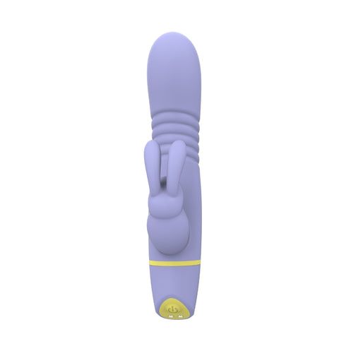 Mina Tide (Waterproof) USB Rechargeable Silicone Rabbit Vibrator – Thrusting Vibrator 4.5 Inches Insertable Length VIBRATORS-RABBIT