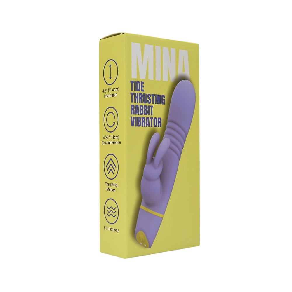 Mina Tide – Waterproof 4.5 Inch Thrusting Rabbit Vibrator > Vibrators > Ladies > Rabbit