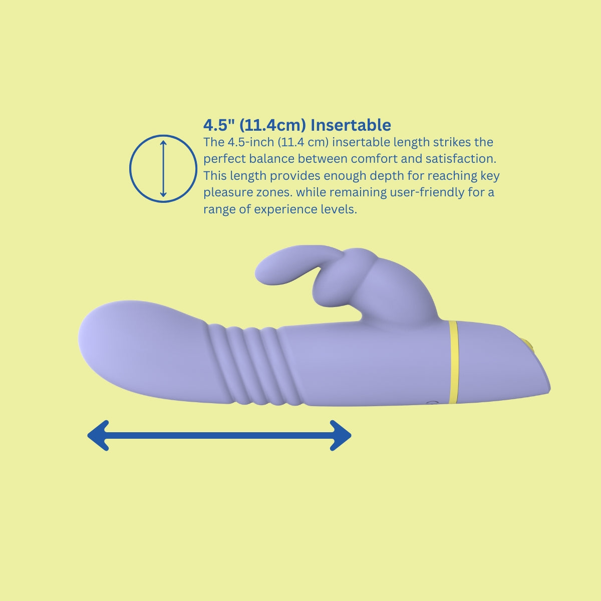 Mina Tide – Waterproof 4.5 Inch Thrusting Rabbit Vibrator > Vibrators > Ladies > Rabbit