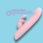 Mina Ripple Waterproof 4.25 Inch Insertable Vibrating Rotating Rabbit Vibrator > Vibrators > Ladies > Rabbit