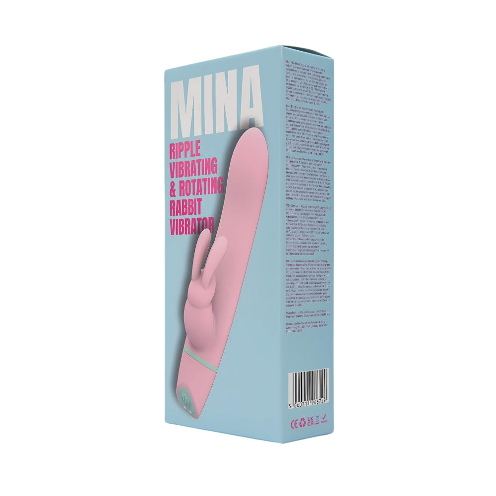 Mina Ripple Waterproof 4.25 Inch Insertable Vibrating Rotating Rabbit Vibrator > Vibrators > Ladies > Rabbit