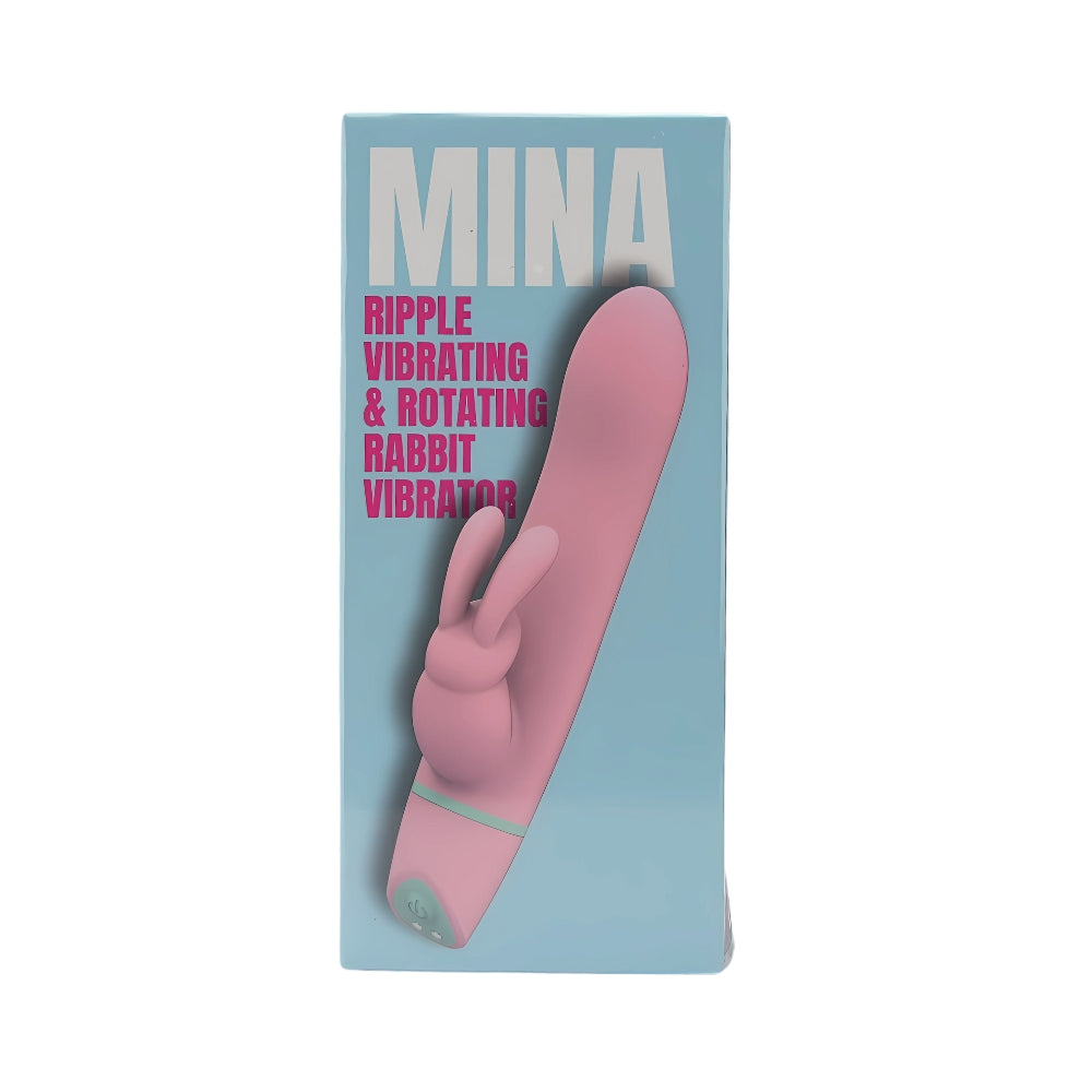 Mina Ripple Waterproof 4.25 Inch Insertable Vibrating Rotating Rabbit Vibrator > Vibrators > Ladies > Rabbit