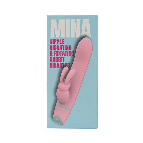 Mina Ripple (Waterproof) – Vibrating and Rotating Rabbit Vibrator 4.25 Inches Insertable Length VIBRATORS-RABBIT