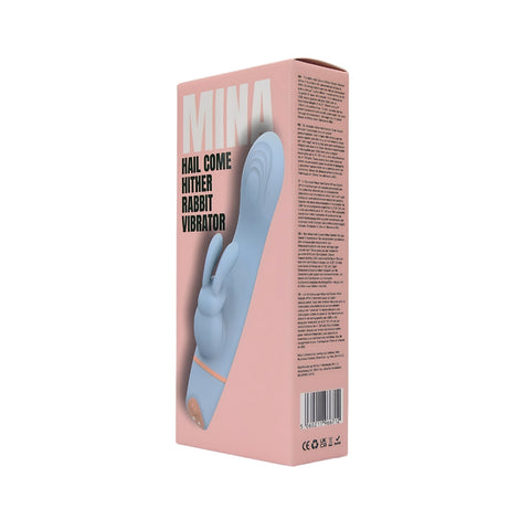 Mina Hail Come Hither (Waterproof) Rabbit Vibrator – USB Rechargeable Silicone Rabbit Vibrator 4.25 Inch VIBRATORS-RABBIT