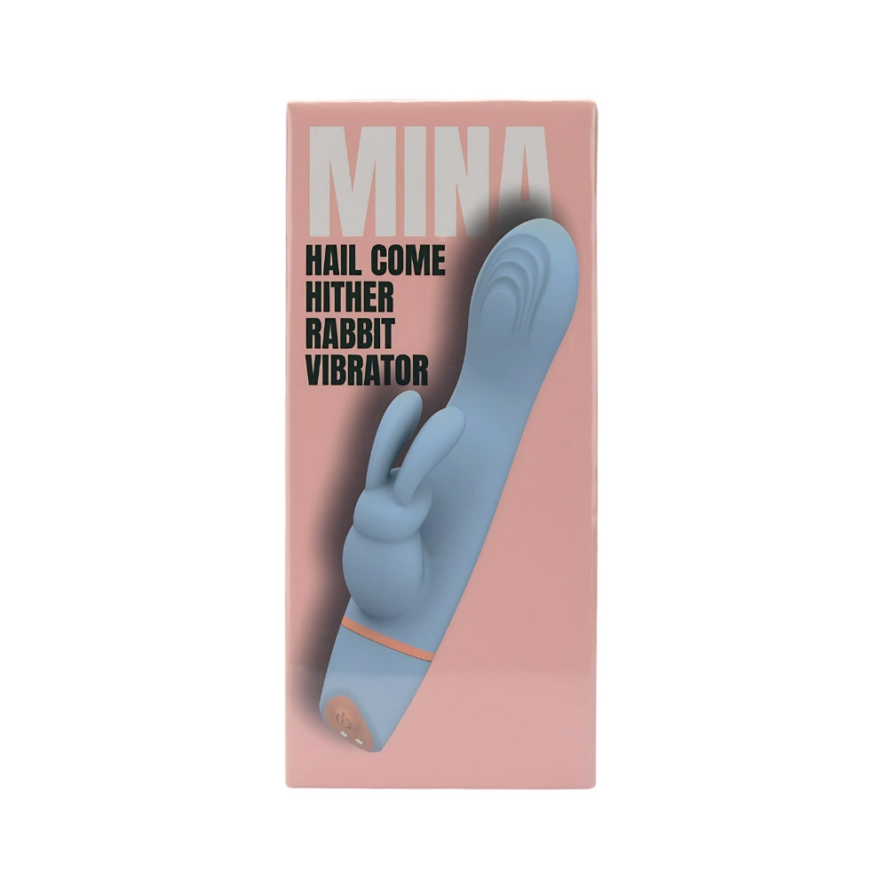 Mina Hail Come Hither (Waterproof) Rabbit Vibrator – USB Rechargeable Silicone Rabbit Vibrator 4.25 Inch VIBRATORS-RABBIT