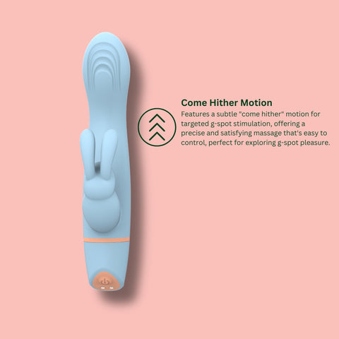 Mina Hail Come Hither (Waterproof) Rabbit Vibrator – USB Rechargeable Silicone Rabbit Vibrator 4.25 Inch VIBRATORS-RABBIT