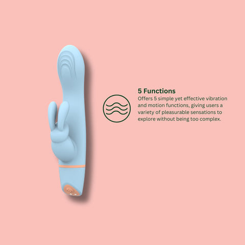 Mina Hail Come Hither (Waterproof) Rabbit Vibrator – USB Rechargeable Silicone Rabbit Vibrator 4.25 Inch VIBRATORS-RABBIT