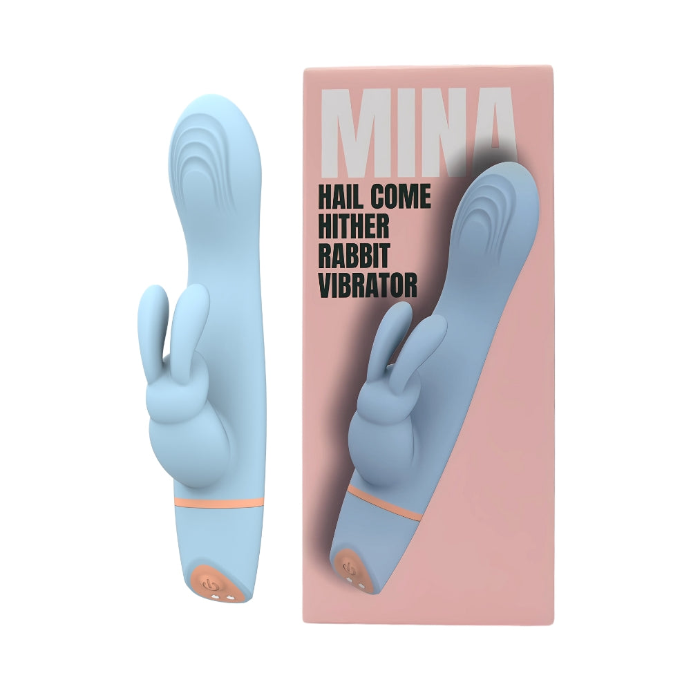 Mina Hail Come Hither (Waterproof) Rabbit Vibrator – USB Rechargeable Silicone Rabbit Vibrator 4.25 Inch VIBRATORS-RABBIT