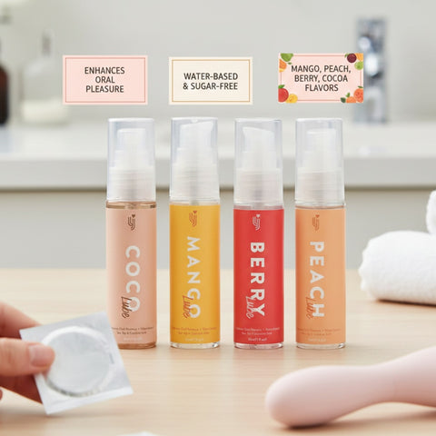 Loving Joy Flavored Lubricant Set (4 Pack) – Water-Based Flavored Lubricant Kit Flavoured Lube