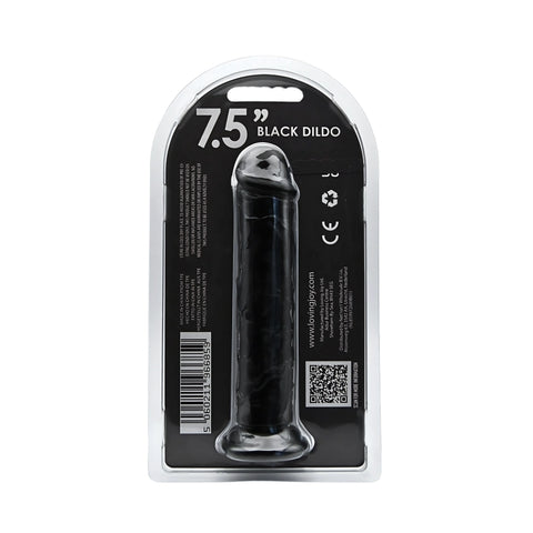 Loving Joy 7.5 Inch Suction Cup Dildo Black – Realistic 7.5 Inch Dildo Dongs Realistic