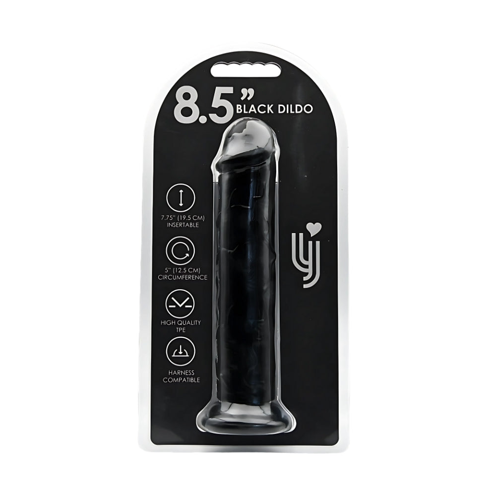Loving Joy Suction Cup Dildo Black 8.5 Inch Length 1.75 Inch Diameter – Realistic Dildo > Dildos > Realistic Dildos
