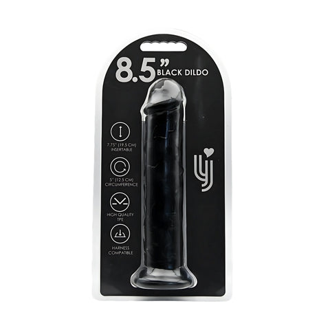 Loving Joy Suction Cup Dildo Black 8.5 Inch Length 1.75 Inch Diameter – Realistic Dildo Dongs Realistic