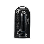 Loving Joy 8.5 Inch Dildo with Balls (Black) – Realistic Suction Cup Dildo 6.5 Inch Insertable Length 1.5 Inch Diameter > Dildos > Realistic Dildos