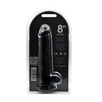 Loving Joy 8.5 Inch Dildo with Balls (Black) – Realistic Suction Cup Dildo 6.5 Inch Insertable Length 1.5 Inch Diameter > Dildos > Realistic Dildos