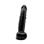 Loving Joy 9.5 Inch Realistic Dildo with Balls (Black) – Suction Cup Base Dildo > Dildos > Large Dildos