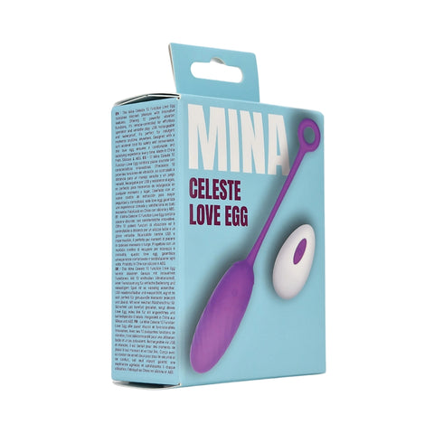 Mina Celeste 10 Function Waterproof Remote-Controlled Love Egg Vibrator – USB Rechargeable Silicone Vibrator Remote Control