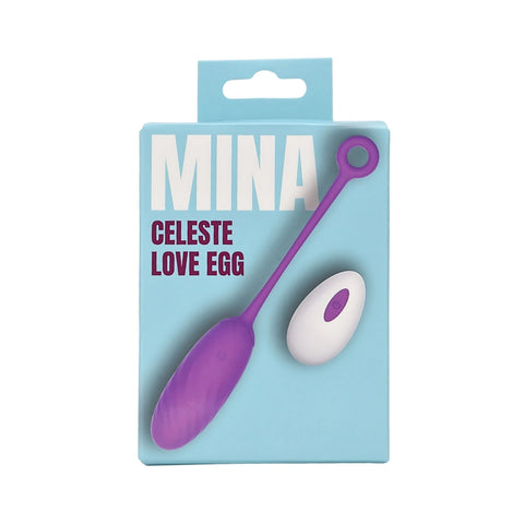 Mina Celeste 10 Function Waterproof Remote-Controlled Love Egg Vibrator – USB Rechargeable Silicone Vibrator Remote Control