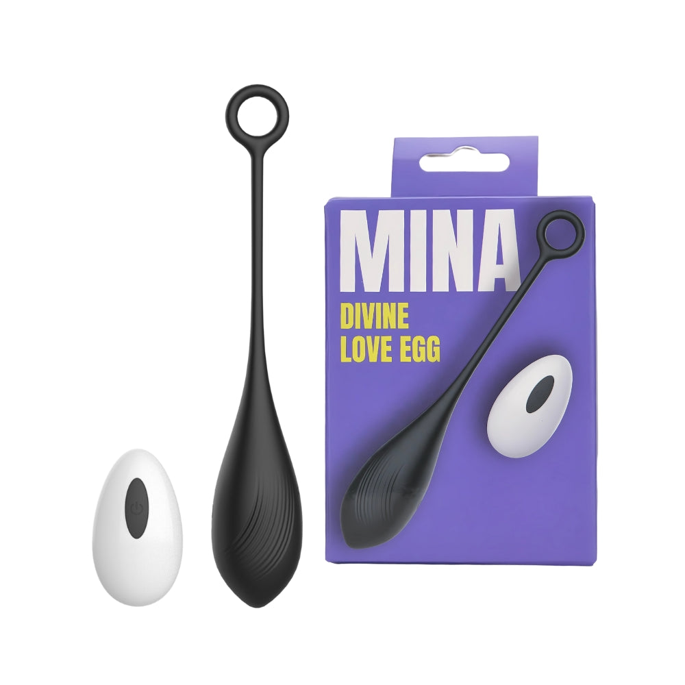 Mina Divine Love Egg – Waterproof USB Rechargeable Remote-Controlled Vibrator 7 Inches Length 4 Inches Diameter EGGS