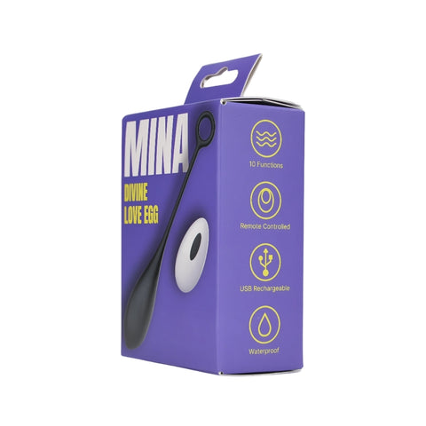Mina Divine Love Egg – Waterproof USB Rechargeable Remote-Controlled Vibrator 7 Inches Length 4 Inches Diameter EGGS