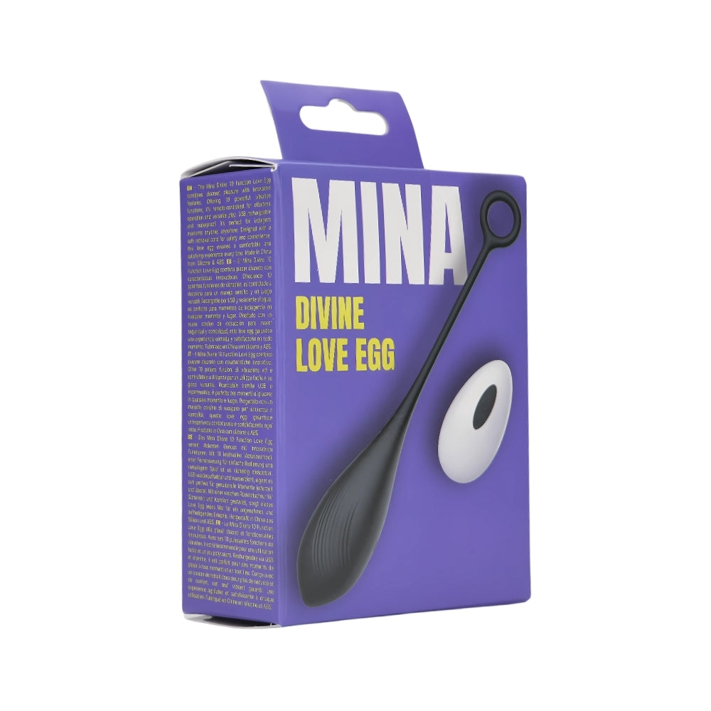 Mina Divine Love Egg – Waterproof USB Rechargeable Remote-Controlled Vibrator 7 Inches Length 4 Inches Diameter > Sex Toys For Ladies > Vibrating Eggs