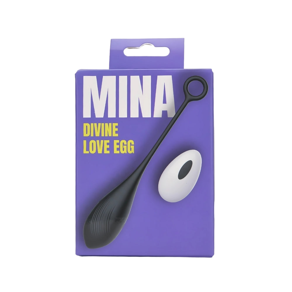 Mina Divine Love Egg – Waterproof USB Rechargeable Remote-Controlled Vibrator 7 Inches Length 4 Inches Diameter EGGS