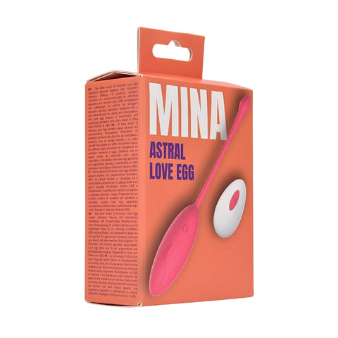 Mina Astral (Pink) – Waterproof Remote-Controlled Silicone Vibrating Love Egg with 10 Functions EGGS