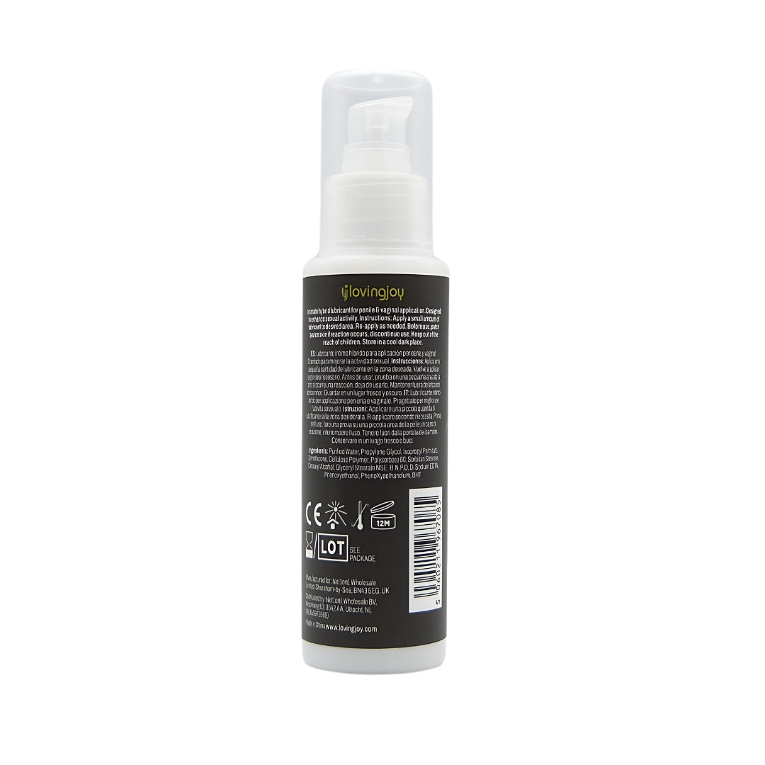 Loving Joy Silk Hybrid Lubricant 100ml – Long-Lasting Vegan Lubricant > Lube > Hybrid
