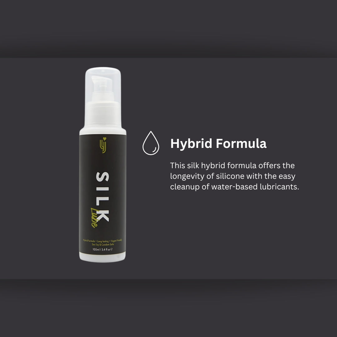 Loving Joy Silk Hybrid Lubricant 100ml – Long-Lasting Vegan Lubricant > Lube > Hybrid
