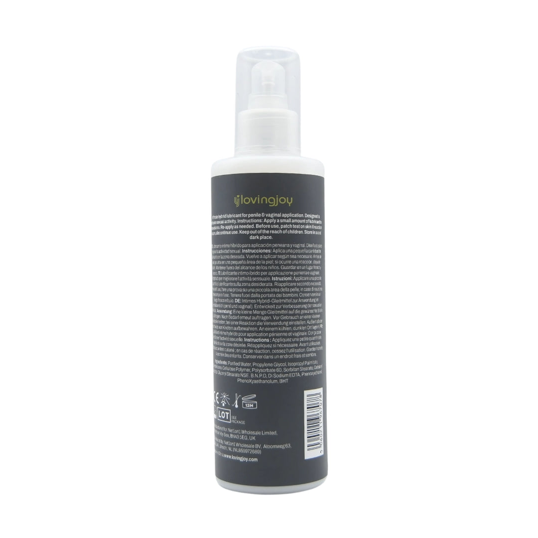 Loving Joy Silk Hybrid Lubricant 250ml – Long-Lasting Vegan Lubricant > Lube > Hybrid