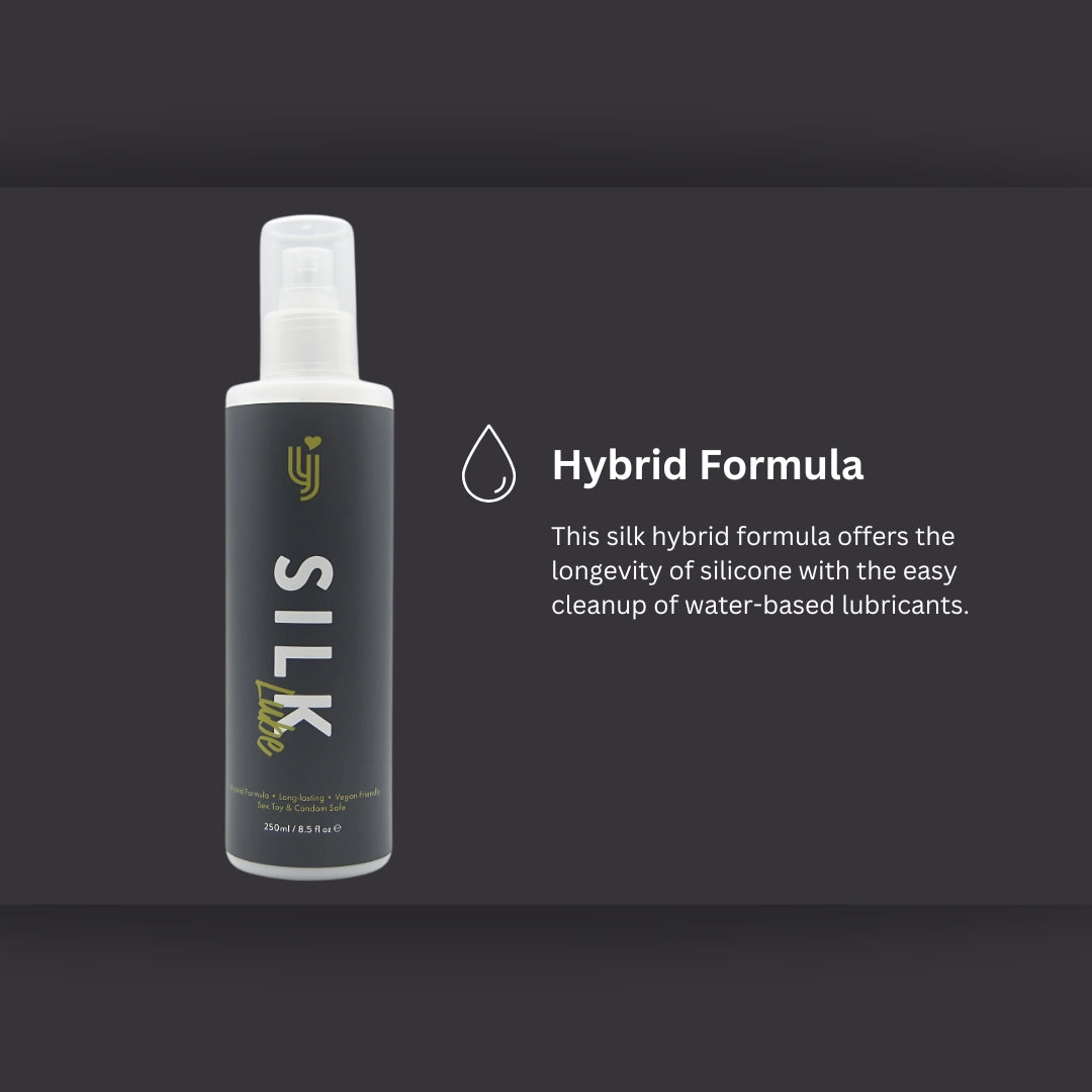 Loving Joy Silk Hybrid Lubricant 250ml – Long-Lasting Vegan Lubricant > Lube > Hybrid