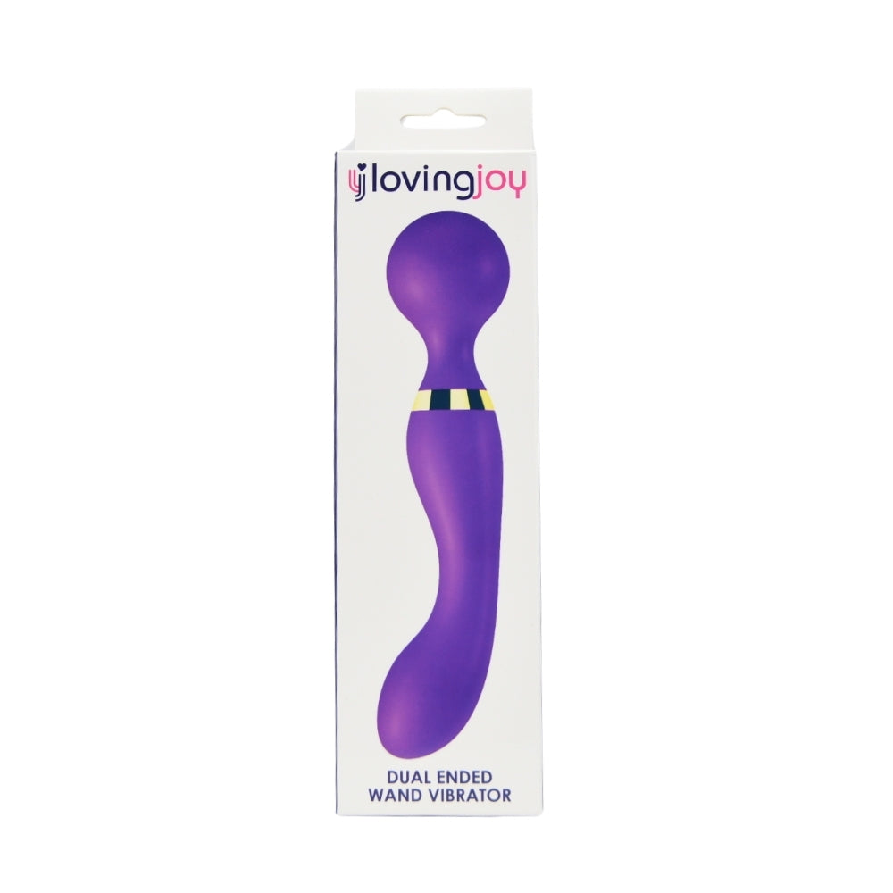 Loving Joy Dual Ended Wand Vibrator – Silicone USB Rechargeable Vibrator 8.5 Inches Length VIBRATORS