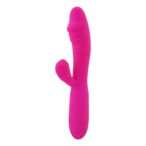 Mina Lover Rabbit Vibrator – Waterproof USB Rechargeable Silicone Vibrator 3.5 Inch Insertable Length 1.25 Inch Diameter VIBRATORS-RABBIT